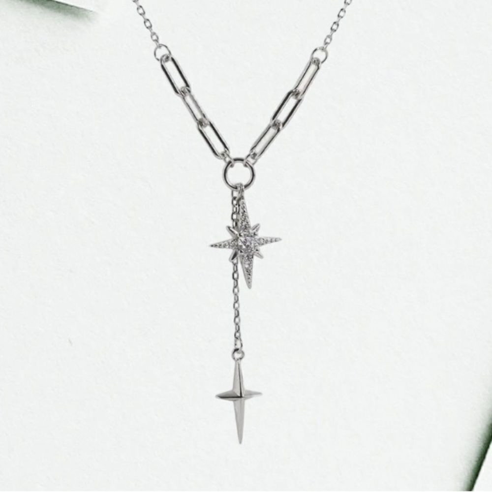 ‎SILVERTONE ASTRAL NECKLACE